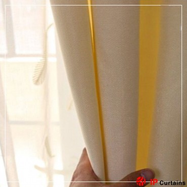 Cream 80% Blackout Curtain:...