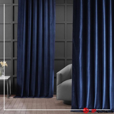 Dark Blue 260cm Long Satin...